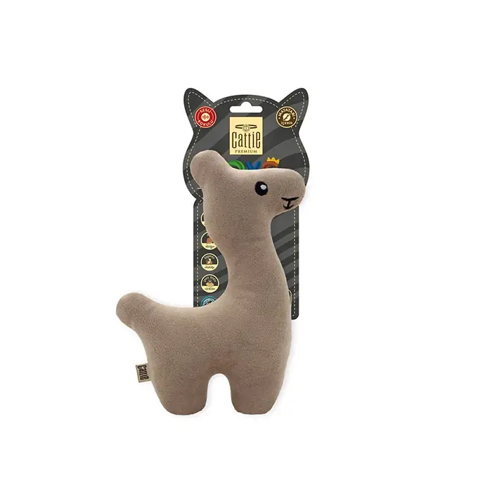 Cattie Matatabi İçerikli Peluş Lama Kedi Oyuncağı 20cm