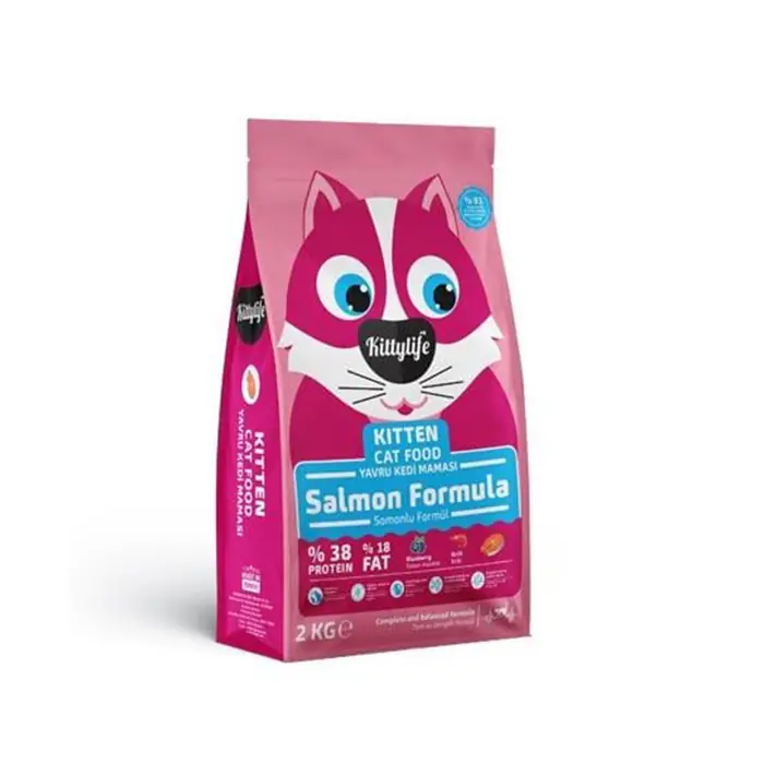 KittyLife Somon Balıklı Yavru Kedi Maması 2 Kg