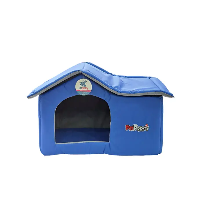 Pet Pretty Villa Kedi Köpek Yatağı Mavi