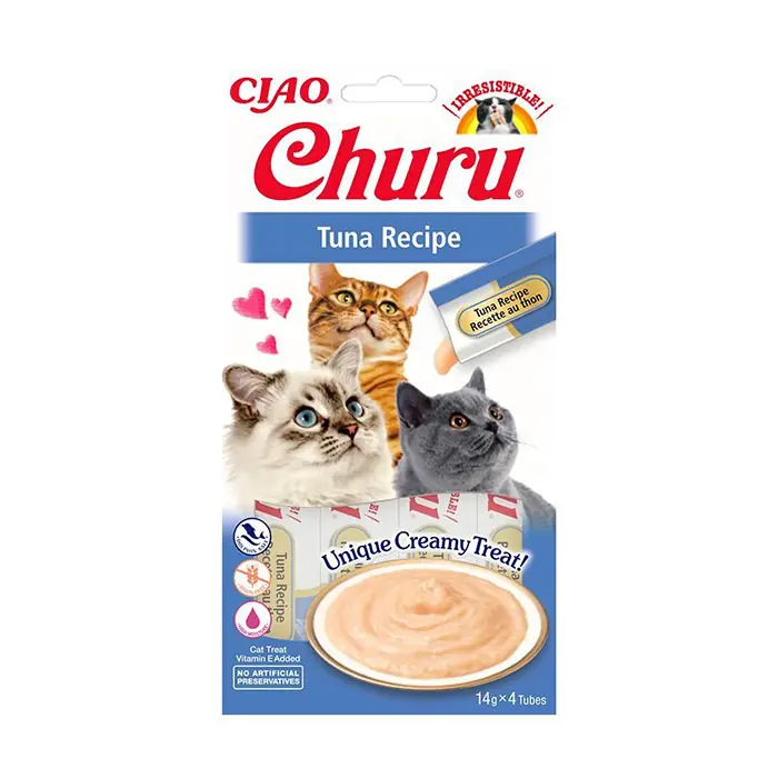 CIAO Churu Cream Ton Balıklı Sıvı Kedi Ödül Maması 4x14gr