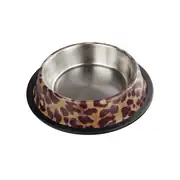 Oripet Leopar 1 Desenli Çelik Mama Kabı 16 Oz 15.5cm 2