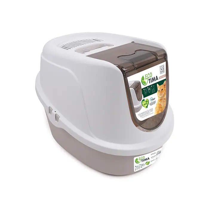 M-PETS Eco Tima Kapalı Kedi Tuvaleti Large Desert Sand