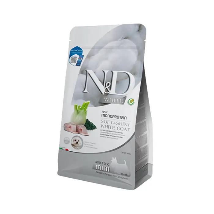 N&D White Levrek Rezene ve Spirulinalı Küçük Irk Yetişkin Beyaz Köpek Maması 5 Kg