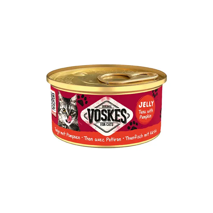 Voskes Jelly Ton Balıklı ve Balkabaklı Yetişkin Kedi Konservesi 85gr