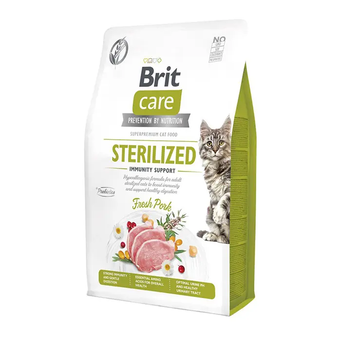 Brit Care Grain-Free Sterilized Immunity Support Kısırlaştırılmış Yetişkin Kedi Maması 2kg
