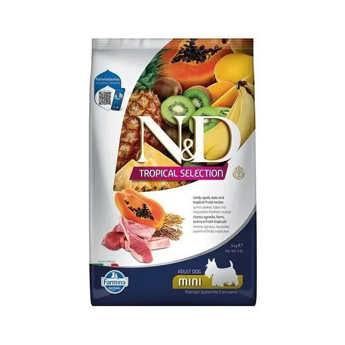 N&D Tropical Selection Kuzu Etli Mini Irk Yetişkin Köpek Maması 5kg