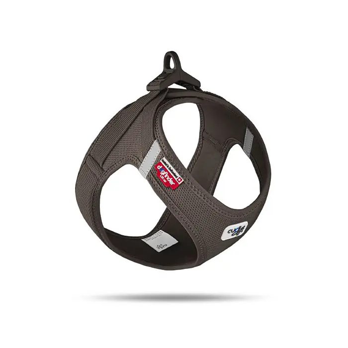 Curli Vest Harness Clasp Air-Mesh Köpek Göğüs Tasması Brown Large