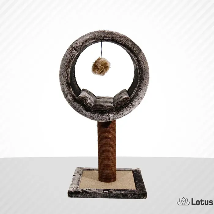 Lotus Bordo Kahverengi Kedi Tırmalama