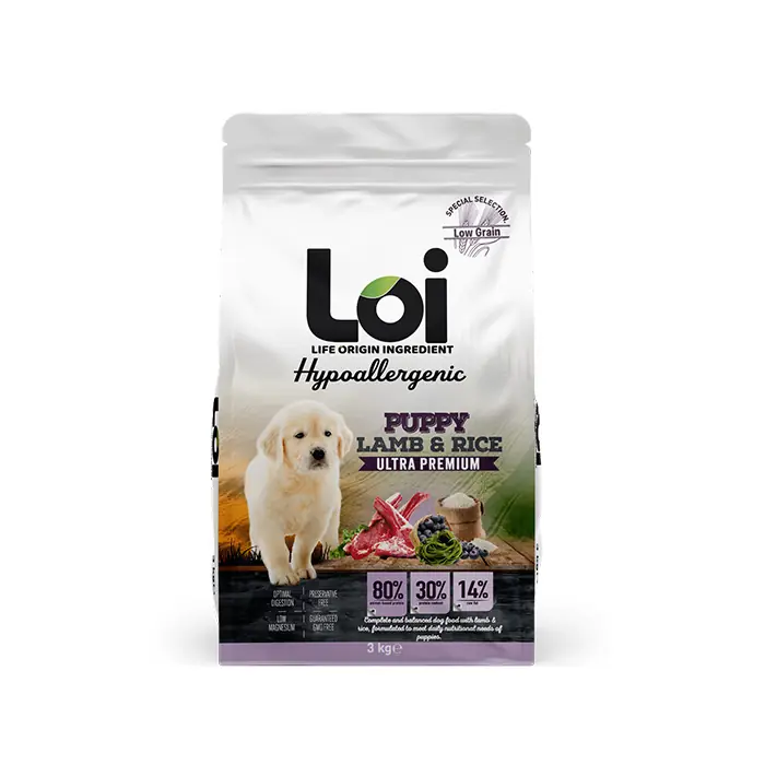 Loi Kuzulu Pirinçli Yavru Köpek Maması 3Kg