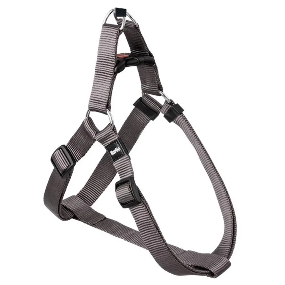 Flamingo ASP Üçgen Köpek Göğüs Tasması Gri 10mm-20x35cm