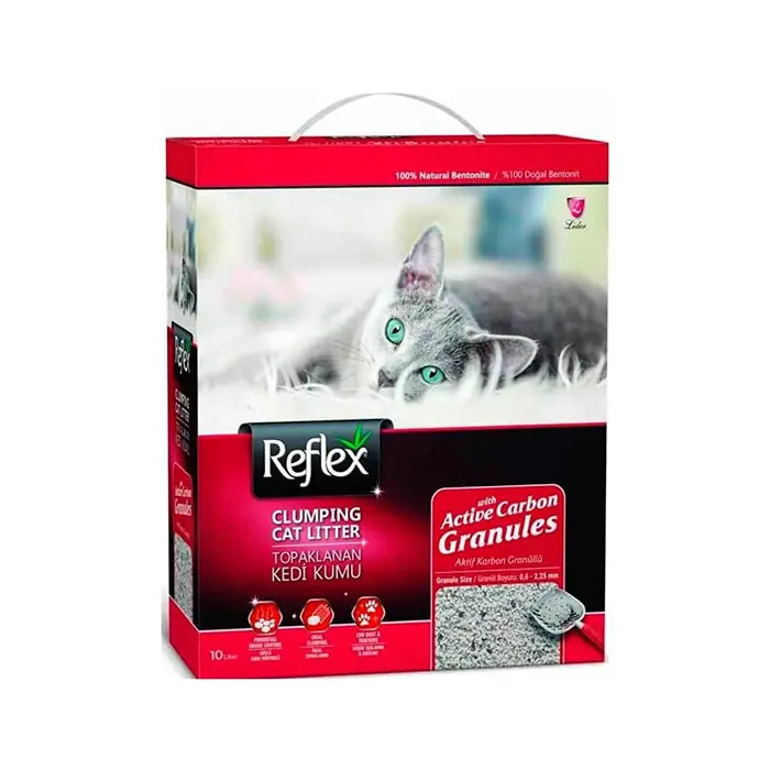 Reflex Granül Aktif Karbonlu Süper Hızlı Topaklanan Kedi Kumu 10lt