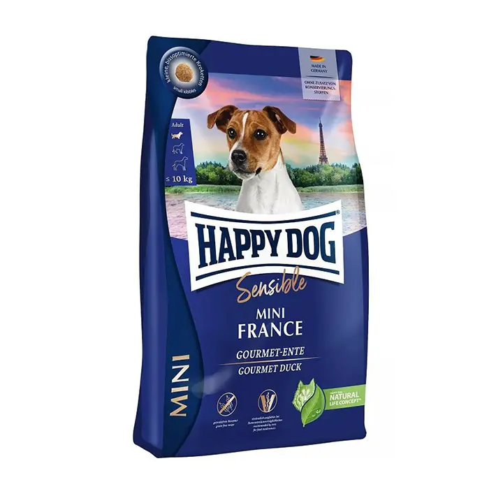 Happy Dog Mini France Ördekli Hassas Köpek Maması 4 Kg