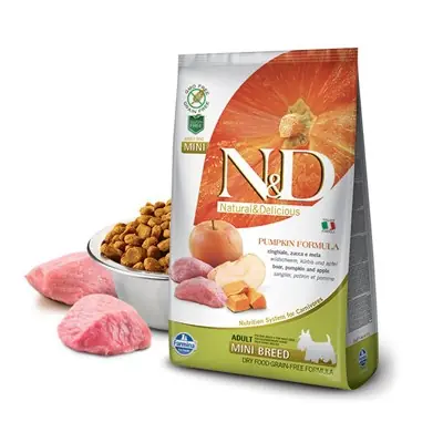 N&D Dog Tahılsız Balkabaklı-Y.Domuz-Elma Adult Mini 2,5 Kg
