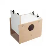 Orijin Çift Kapılı Sürgülü Kuş Yuvası Küçük Boy 2