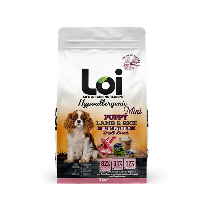 Loi Kuzulu Pirinçli Mini Irk Yavru Köpek Maması 3Kg