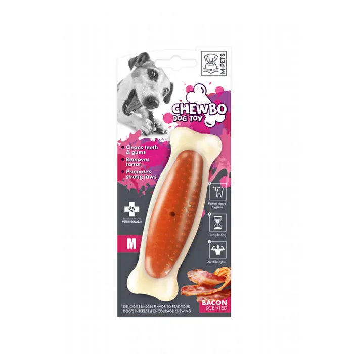M-PETS Chewbo Bone Dental Et Aromalı Köpek Oyuncağı Medium
