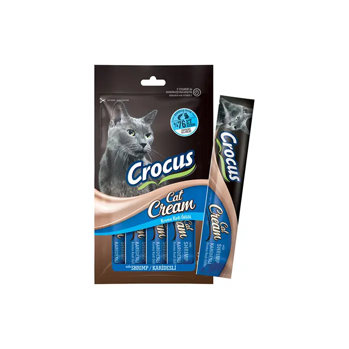 Crocus Karidesli Krema Kedi Ödülü 4x15gr
