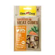 Gimdog MeatCubes Havuçlu ve Ispanaklı Tavuk Köpek Ödülü 40gr 1