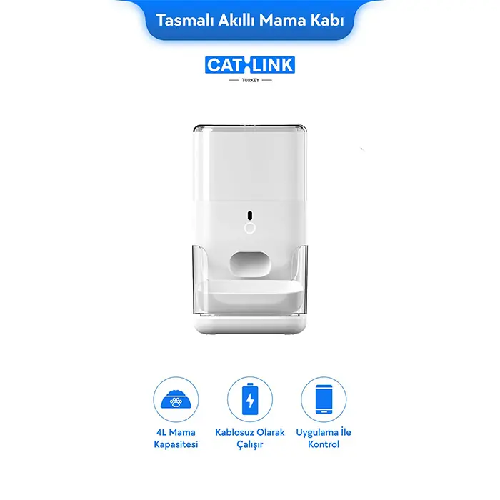 Catlink Fresh 2 FO4 PRO Otomatik Kedi Mama Kabı 2,4lt