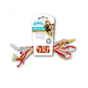 Pawise Renki Düğümlü İİp Kemik Köpek Oyuncağı 27cm 1