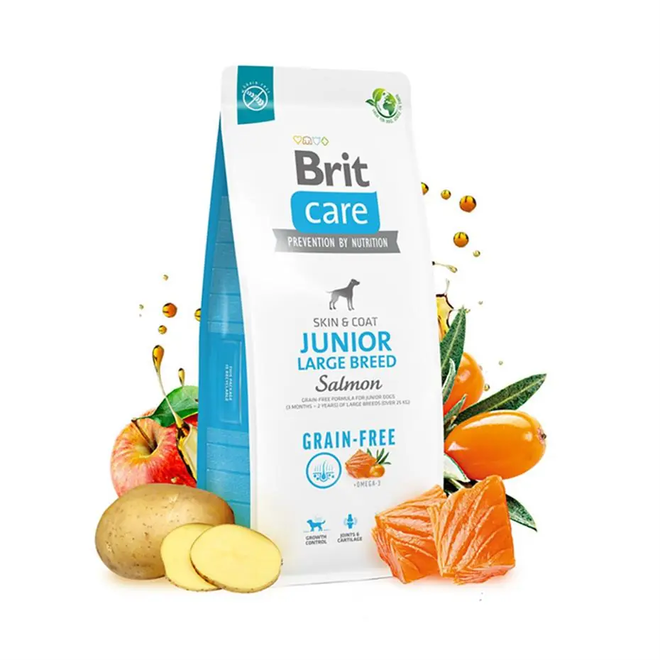 Brit Care Junior Large Breed Tahılsız Somon Balıklı Büyük Irk Yavru Köpek Maması 12 Kg