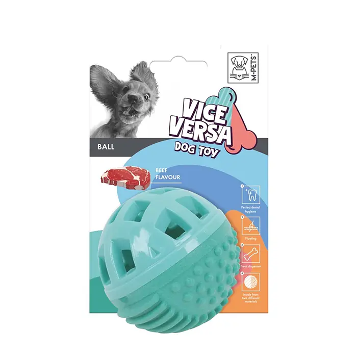 M-Pets Vice Versa Et Aromalı Top Köpek Oyuncağı