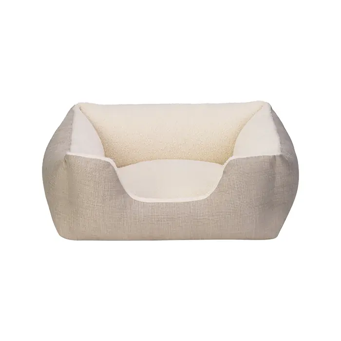 Pet Comfort Echo Kedi ve Köpek Yatağı Ekru Small 60x50cm
