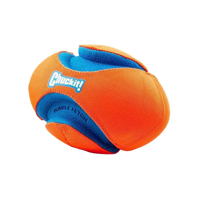 Chuckit! Fumble Fetch Dayanıklı Kanvas Kauçuk Futbol Topu Köpek Oyuncağı