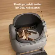 Neakasa M1 Üstü Açık Akıllı Kedi Tuvaleti Gri 4