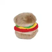 Zoobilee Peluş Hamburger Sesli Köpek Oyuncağı Orta Boy 1