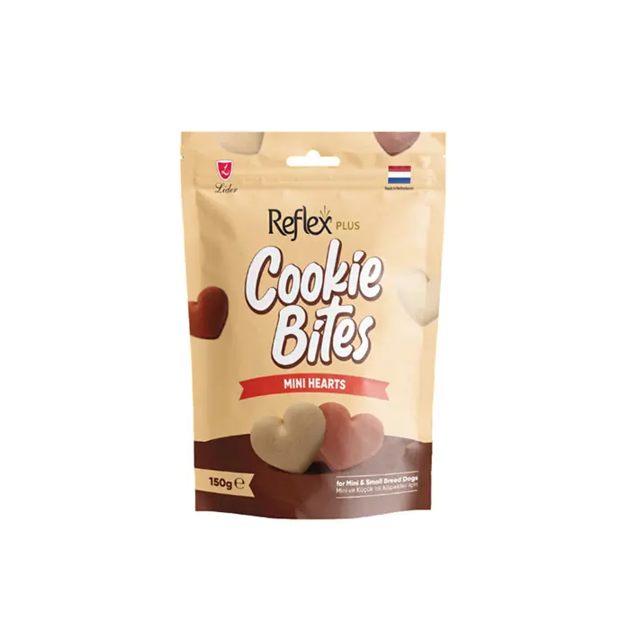 Reflex Plus Cookie Bites Mini Hearts Mini ve Küçük Irk Yetişkin Köpek Ödül Maması 150gr
