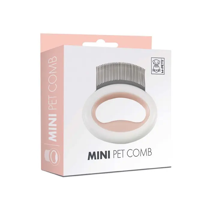 M-PETS Mini Pet Comb Esnek Masaj Tarağı Pembe 8x8,5cm