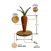 Lotus Havuç Tırmalama Tahtası 42cm 2