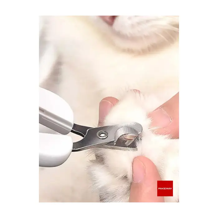 Pakeway TT Serisi Yaylı İnce Kıvrık Başlı Kedi Tırnak Makası Pembe