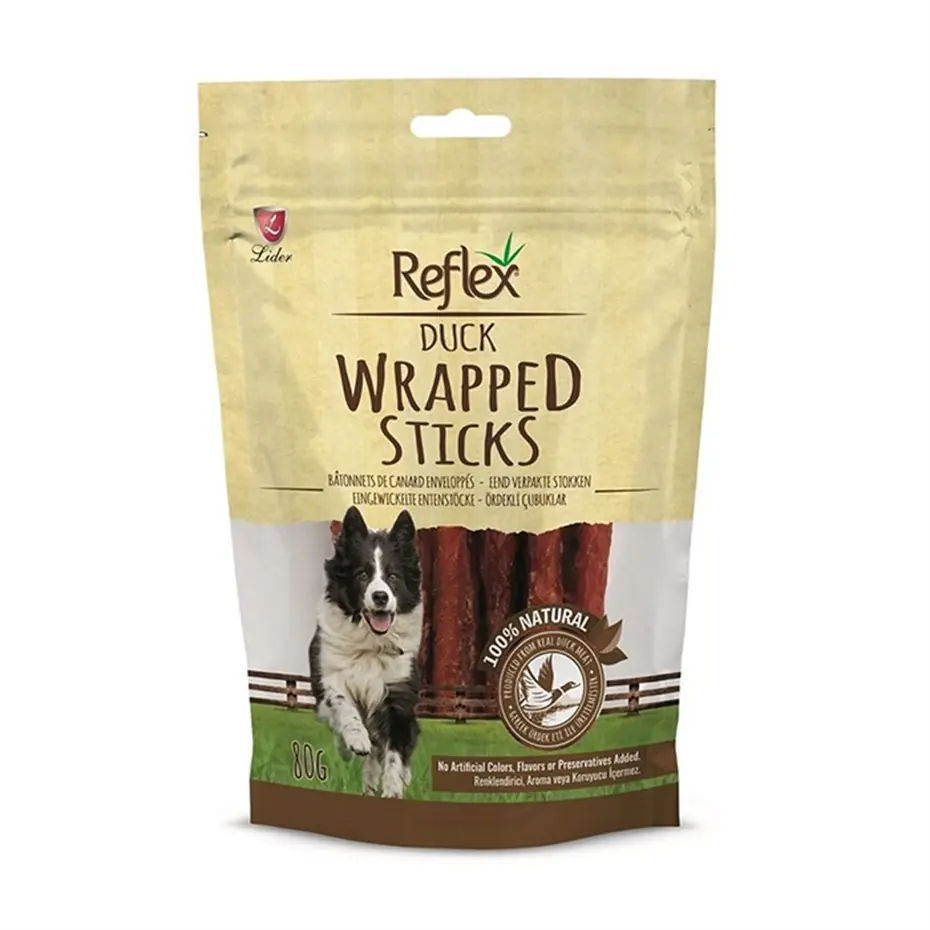 Reflex Ördek Parçalı Çubuk Köpek Ödülü 80gr