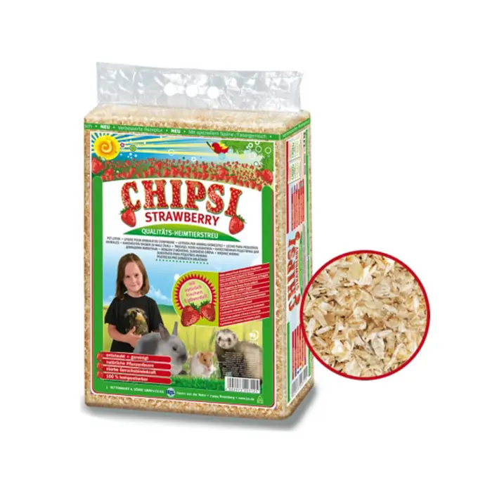 Chipsi Çilekli Kemirgen Talaşı 60Lt