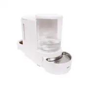 M-PETS Duplo Hazneli Mama ve Su Kabı Beyaz 6Litre-2.65Kg 1