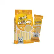 Crocus Tavuklu ve Yumurta Sarılı Lolipop Kedi Ödülü 10lu 1