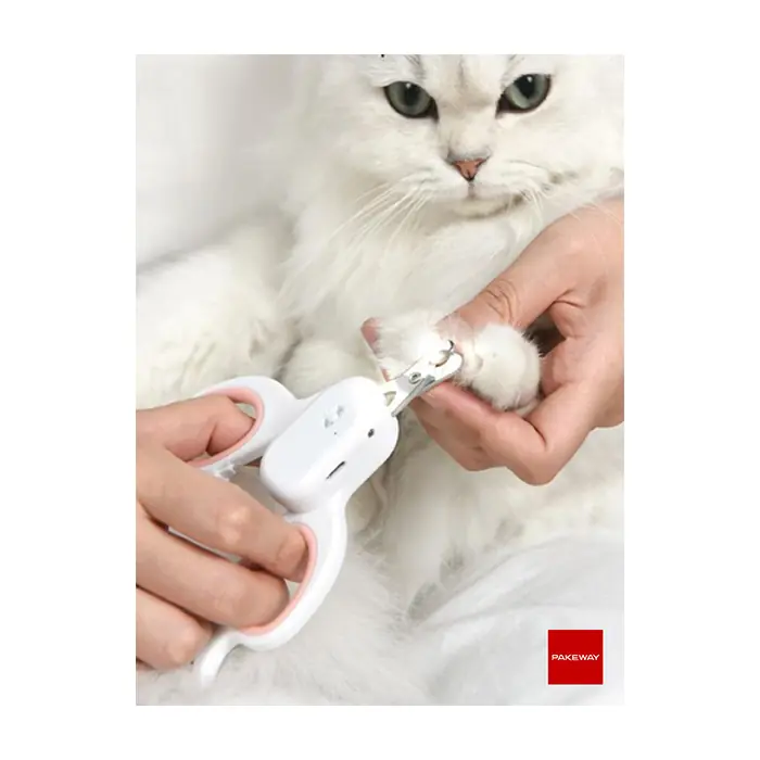 Pakeway TT Serisi Led Lambalı Kedi Tırnak Makası Küçük Boy Pembe