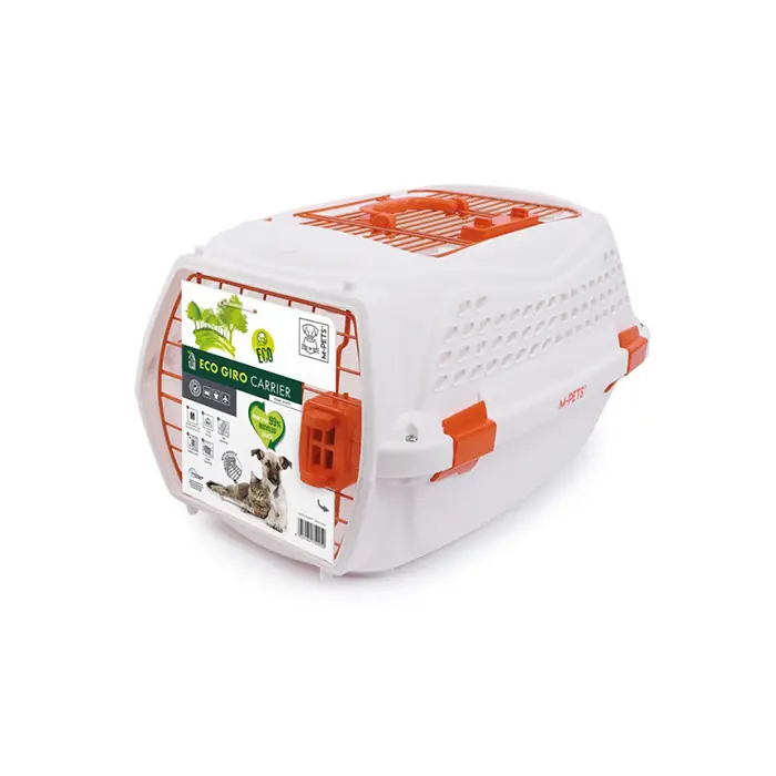 M-Pets Eco Giro Kedi Köpek Taşıma Çantası Small Beyaz-Turuncu