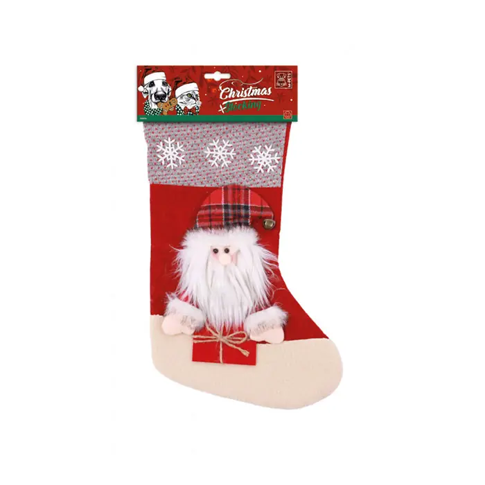 M-PETS Christmas Stocking Santa Köpek Oyuncağı