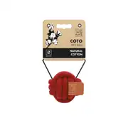 M-PETS COTO Red Ball Örgü Top Köpek Oyuncağı 6,5Cm 1