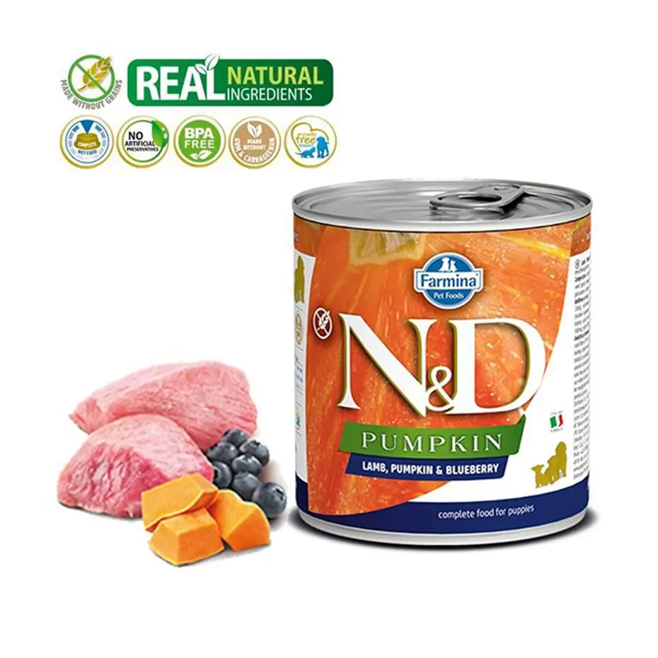 N&D Balkabaklı ve Kuzu Etli Yavru Köpek Konservesi 285gr