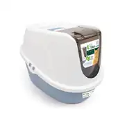 M-PETS Eco Tima Kapalı Kedi Tuvaleti Large Ocean Blue 1