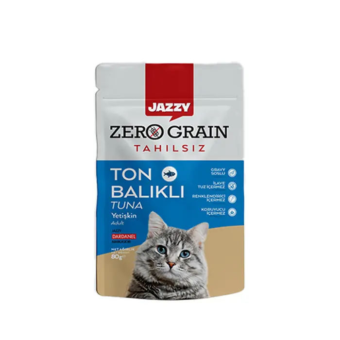 Dardanel Jazzy Ton Balıklı Kedi Yaş Maması 80gr