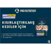 Pro Nutrition Prestige Adult Sterilised Yetişkin Kısırlaştırılmış Tavuklu Kedi Maması 2kg 4