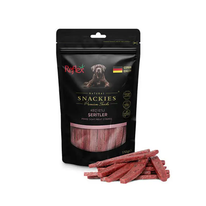 Reflex Snackies Keçi Etli Şerit Köpek Ödülü 170 Gr