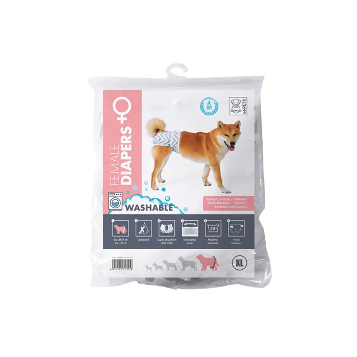 M-PETS Dişi Köpekler için Yıkanabilir Külot XLarge