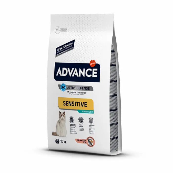 Advance Sensitive Somonlu Kısırlaştırılmış Kedi Maması 10kg