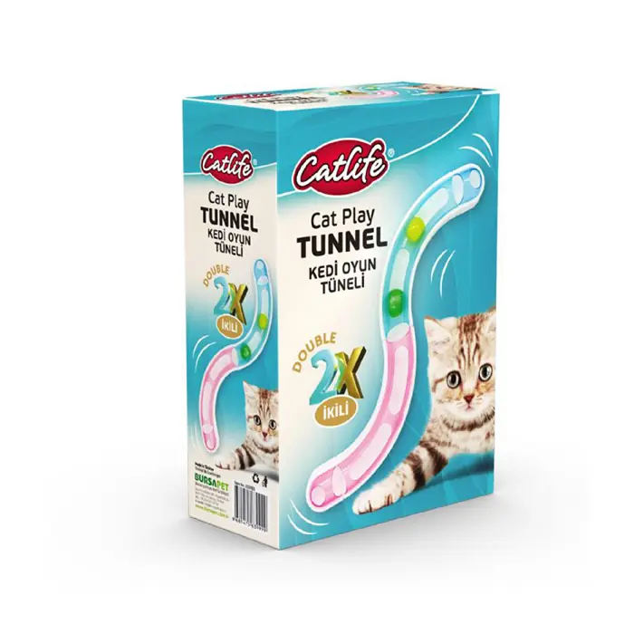 CATLIFE İkili Kedi Oyun Tüneli